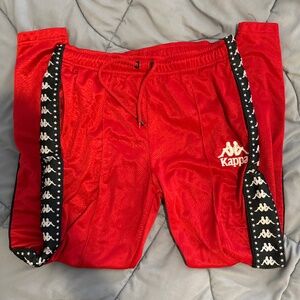 Red kappa sweat pants